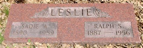 Sadie Arney Leslie (1890-1959) - Mémorial Find a Grave