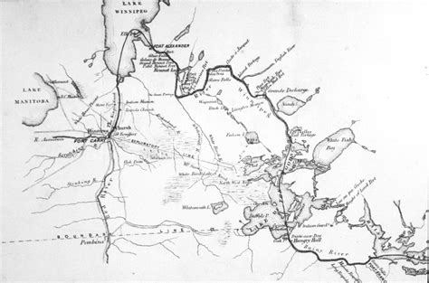1870 Map 017a Route of Red River Expeditionary Force - Red River North Heritage