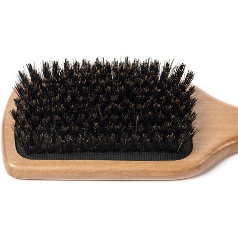 GranNaturals Boar Bristle Paddle Hair Brush for Women and Men - Natura