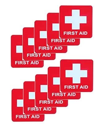 HAISDA Waterproof First Aid Kit Stickers Decal Emergency Symbol Logo ...