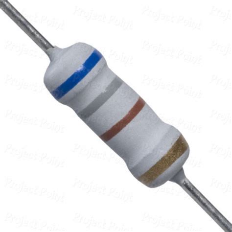 680 Ohm 1W Flameproof Metal Oxide Resistor -, 680E, 680R, 1W MOF, 1W ...