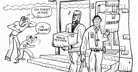 I've Out Food at the Food Bank Cartoon 的图像结果