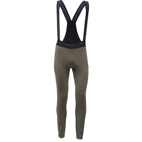 Aerodoc Dusky Green Thermal Gel Padded Unisex Cycling Pants with 2 Poc