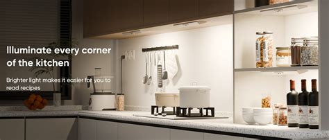 ELLEVE - 20CM Motion Sensor Under Cabinet LED Magnetic Lights 32 LED 3 ...