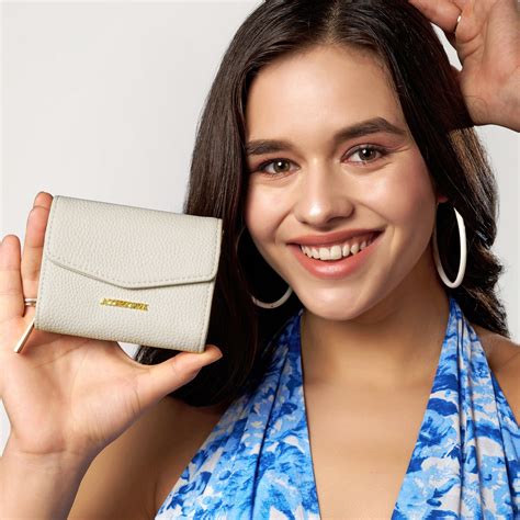 Buy Cream Small Flap Zip Around Purse Online - Accessorize India