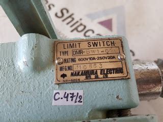 NAKAMURA ELECTRIC LIMIT SWITCH DMR-BW1-02 – Atlas Shipcare Services