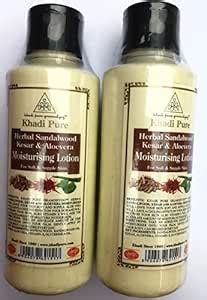 KHADI PURE GRAMODYOG SANDALWOOD KESAR AND ALOEVERA MOISTURIZING LOTION ...
