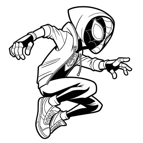 Miles Morales Movie Coloring Pages