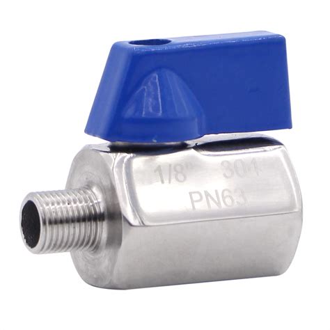 Buy AIICIOO Stainless Steel Mini Ball Valve - NPT Thread with Stainless ...