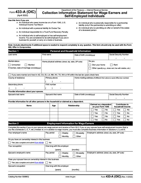 IRS Form 433-D. Installment Agreement | Forms - Docs - 2023
