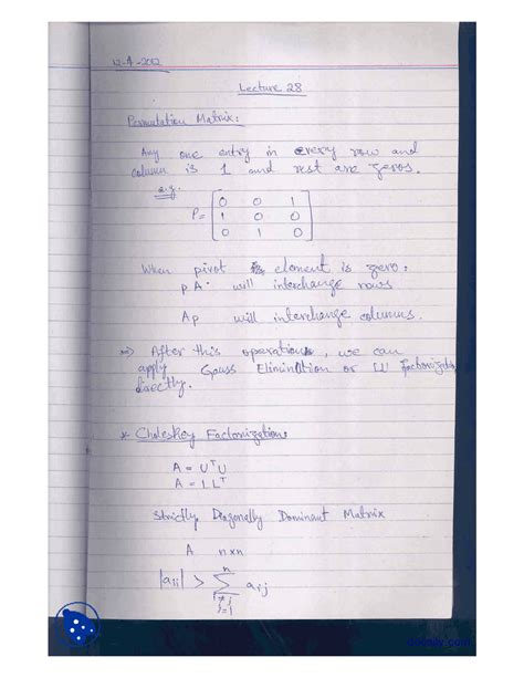 Image result for Cholesky Methods Numerical Methods