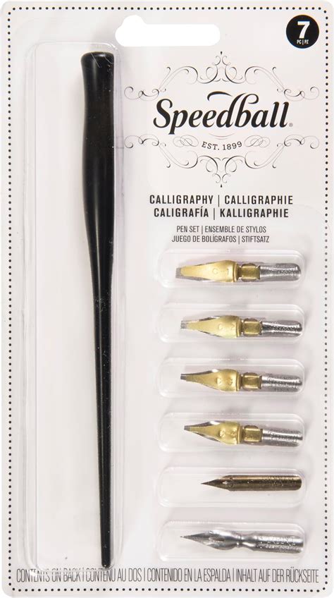 Speedball Art Products SB2961 6-Nib Calligraphy Lettering Set : Amazon ...