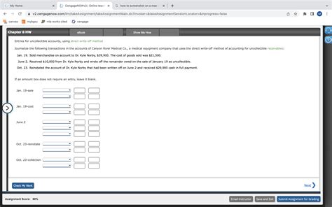 Solved Entries for uncollectible accounts, using direct | Chegg.com