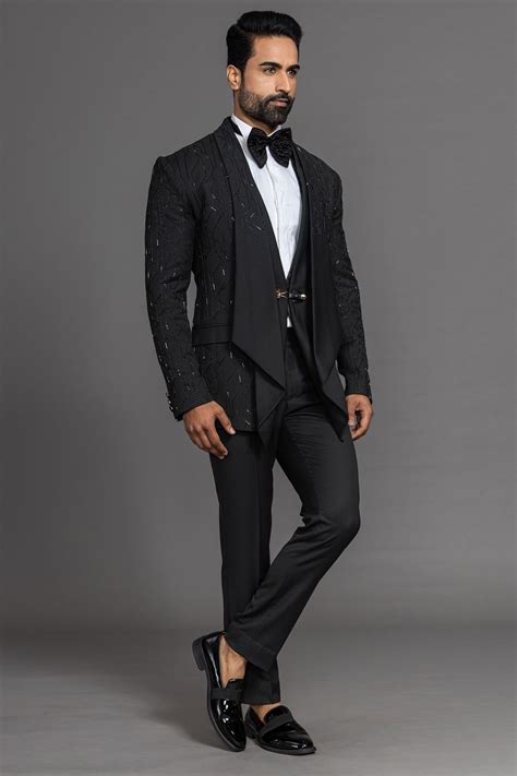 Black Tuxedo Suit, Black Suit Men, Tuxedo For Men, Black Suit Groom ...