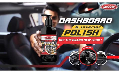 SHEEBA Dashboard & Interior Polish PROTECTANT with applicator pad for ...