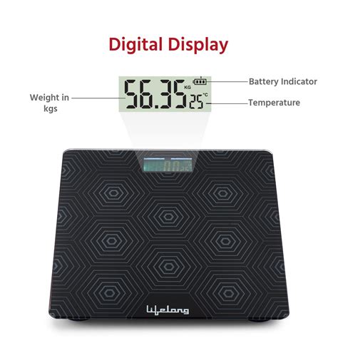 Lifelong LLWS18 Digital Weighing Scale Glass Body, Battery Included (B ...