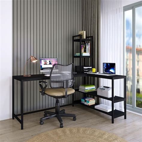 Klaxon L Shaped Study Table for Students and Adults/Computer Table for ...