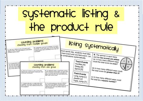 Image result for Systematic Listing Math