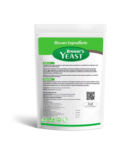 Buy Pure Brewer's Yeast (Saccharomyces Cerevisiae) 25% OFF- Bioven ...