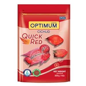 Optimum Cichild Quick Red Fish Food (Original from Tunai Store) (300g ...