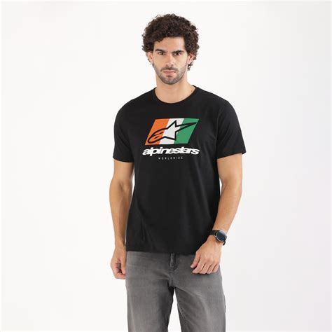 TVS Racing x Alpinestars Crew Neck T-Shirt-100% Soft Combed Cotton, Br