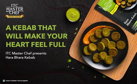 ITC MASTER CHEF Hara Bhara Kebab, Veg Frozen Snack, Ready to Cook, 210g ...