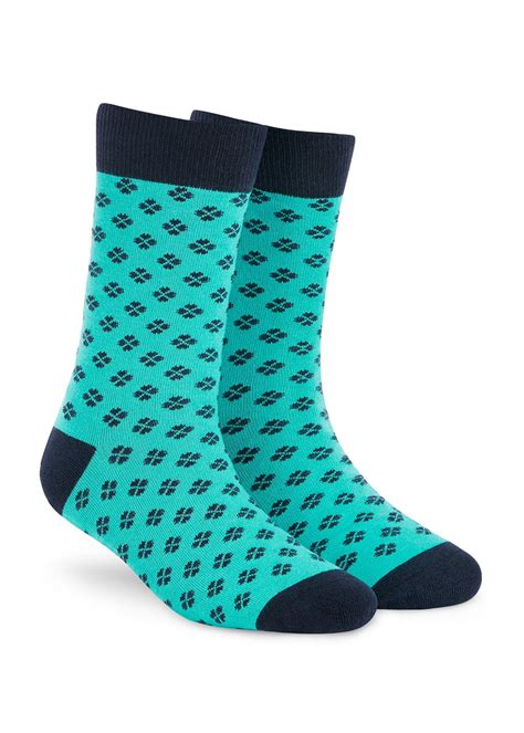 Get Delicate Geometric Floral Woven Crew Socks at ₹ 269 | LBB Shop
