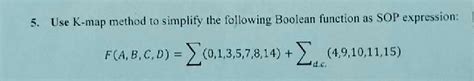 Simplify Boolean Expression Using K Map 的图像结果