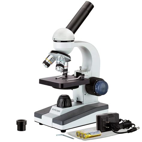 AmScope M150C-I 40X-1000X All-Metal Optical Glass Lenses Cordless LED ...