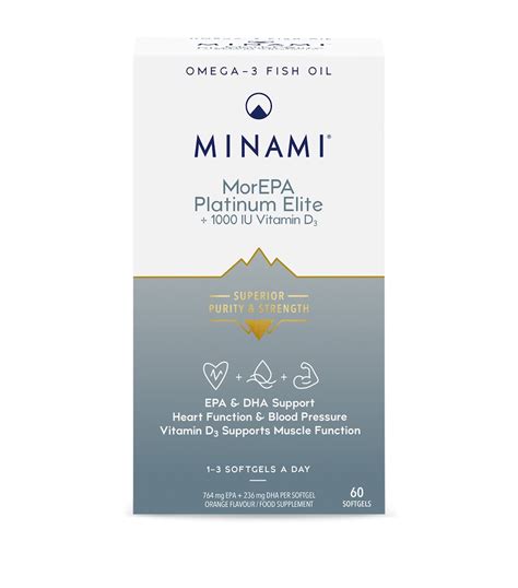 Minami Minami MorEPA Platinum Elite Omega-3 Fish Oil (60 Softgel ...