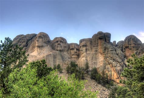 Mount Rushmore after rain in the Black Hills, South Dakota image - Free ...