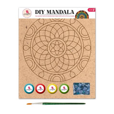 htconline.in| i Craft DIY Mandala Art Kit - 6"