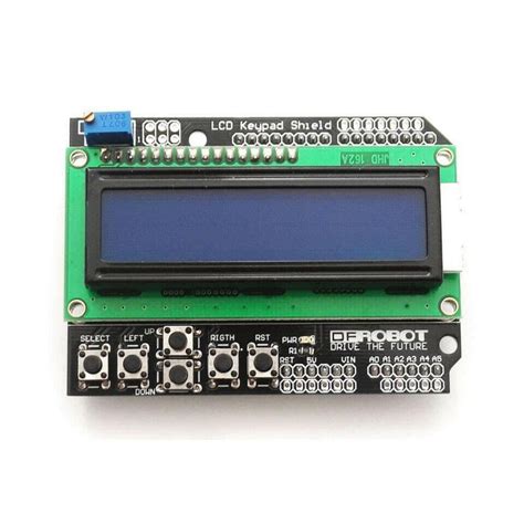 1602 LCD Board Keypad Shield Blue Backlight For Arduino Robot | Robodo