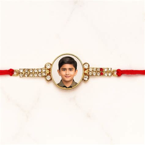 Personalized Photo Stone Rakhi – Frames Factory