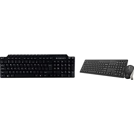 Amazon.in: Buy Zebronics Zeb-Companion 500 2.4GHz Wireless Keyboard ...