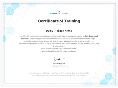 Image result for Data Structures and Algorithms Using Python Certificate