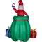10ft. Airblown® Inflatable Giant Animated Santa in a Gift Bag | Michaels