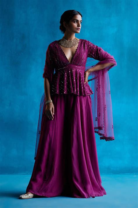 Plum Sharara Set – angadsinghofficial.com