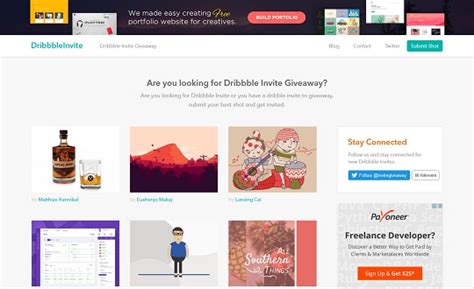 Dribbble Invite Giveaway,Best CSS, Website Gallery, CSS Galleries, Best ...