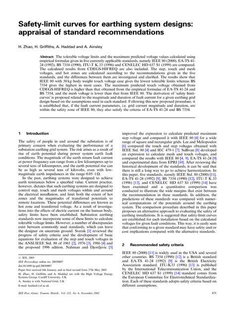 Paper on Earthing System Design | PDF