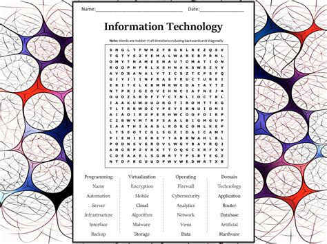Technology Word Search Printable 的图像结果