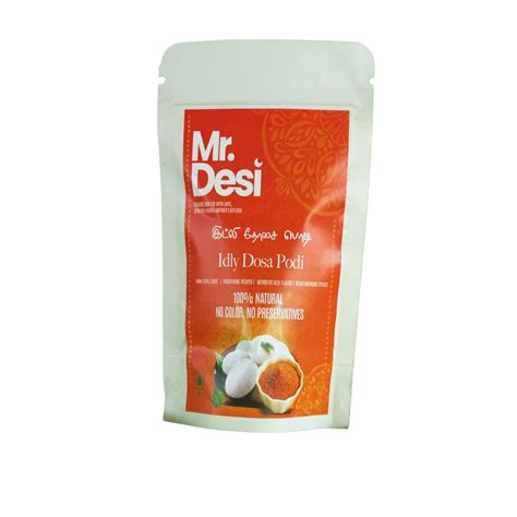 Buy Mr. Desi Idli Podi, South Indian Style Idli Podi Powder 100g ...