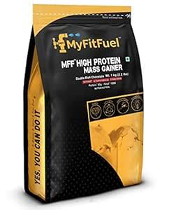 MyFitFuel MFF High Protein Mass Gainer 1 kg (2.2 lbs) Double Rich ...