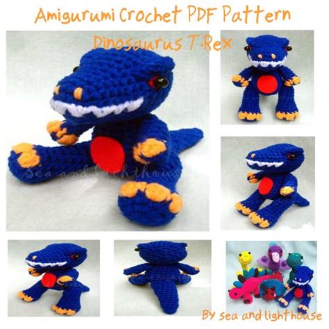 Little Dinosaur T.Rex Amigurumi crochet pattern eBook ...