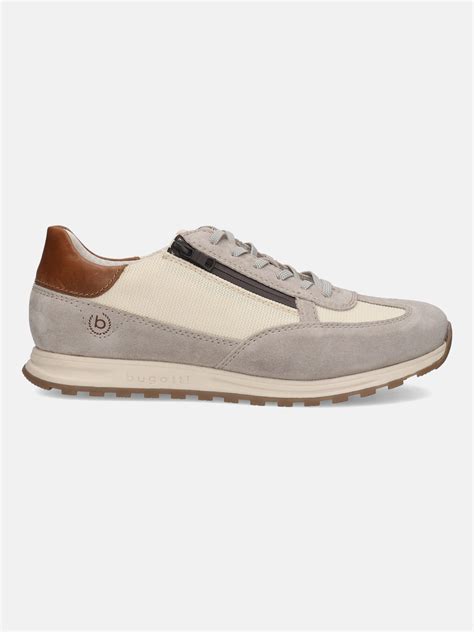 bugatti Sand & Beige Suede Sneakers – bugatti Shoes India