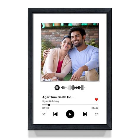 Giftanna Spotify Personalized Photo Frame For Couples : Preserving ...