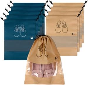 KUBER INDUSTRIES Shoe Pouch Navy Blue Beige - Price in India | Flipkart.com