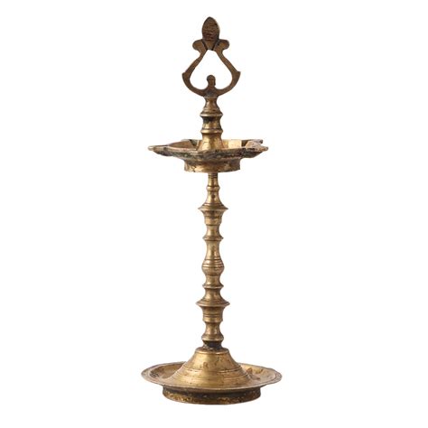 Brass Ceremonial Karaikudi Lamp With Seven Wicks