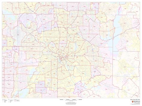 Dallas Zip Code 的图像结果