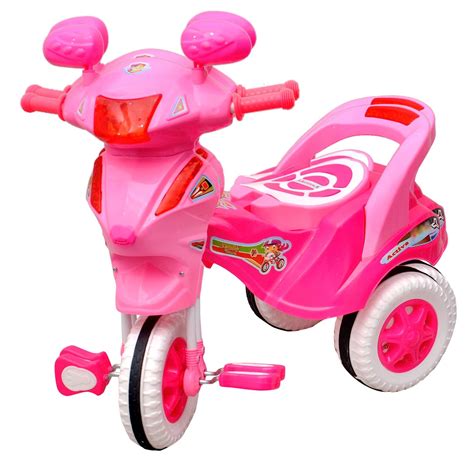 Toyshine Activa Baby Tricycle, Baby Cycle Ride-on Bicycle, ABS Plastic ...